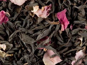 thé noir à la rose