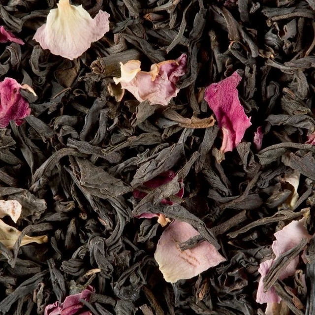 thé noir à la rose